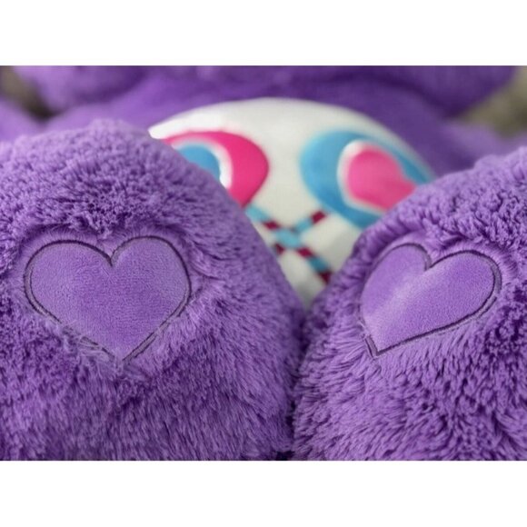 Care Bears XL Jumbo Giant Share Bear Plush 36” 3’ Purple Lollipops - Picture 7 of 7